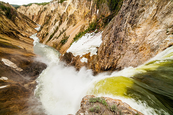 Brink of the Lower Falls of the Yellowstone